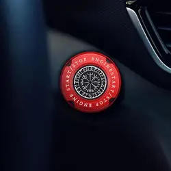 Engine Start Stop Button Cover Anti-scratch Rotary Engine Start Stop Button Cover Push To Start Button Spin Cover Universal Auto
