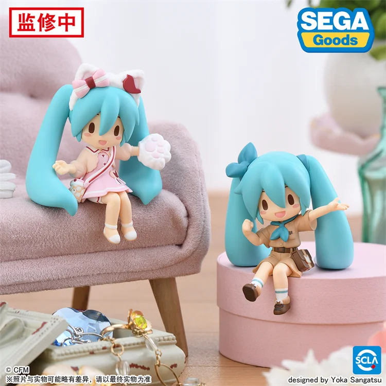 

SEGA Fuwa Vocaloid Hatsune Miku Vol 1, фигурка, милый шкафчик с лапшой, декор для стола, Kawaii, аниме, коллекционная