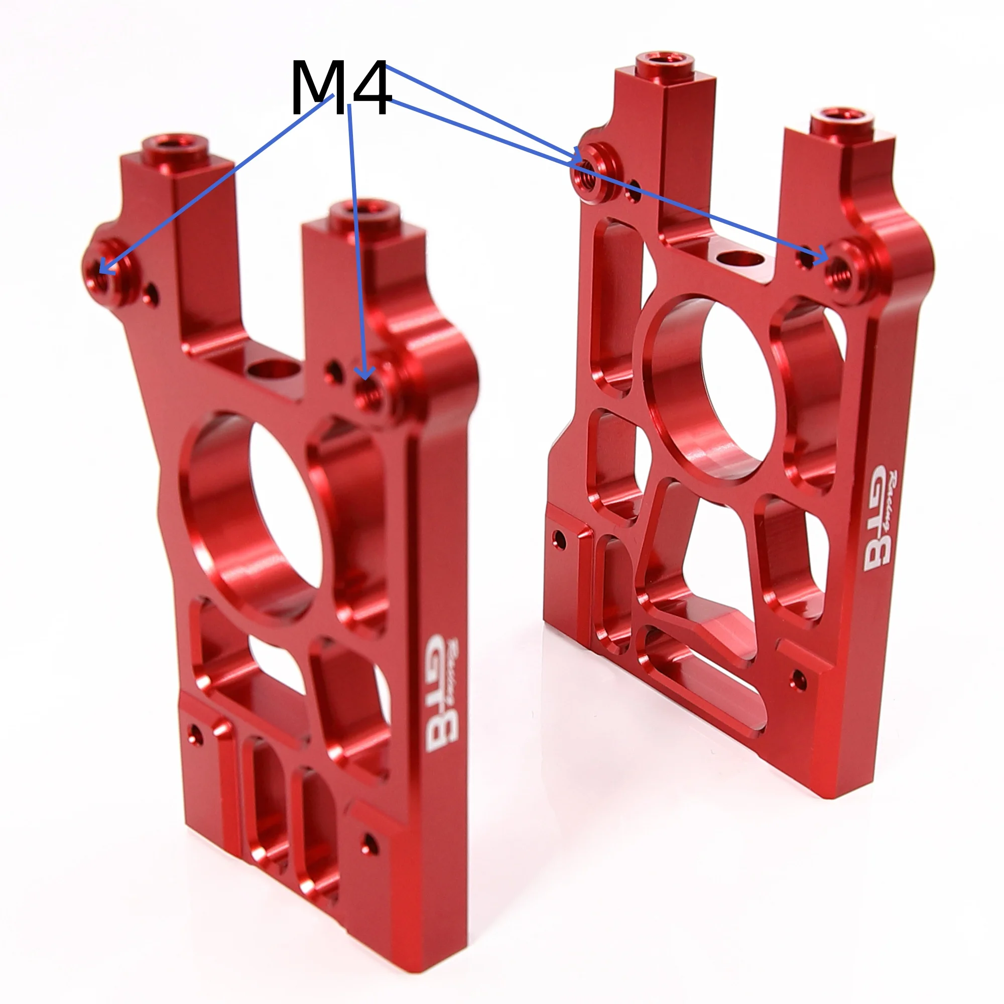 GTBRacing Aluminiowy lewy i prawy środkowy uchwyt mechanizmu różnicowego do 1/5 RC Car Losi 5ive t Upgrade Part