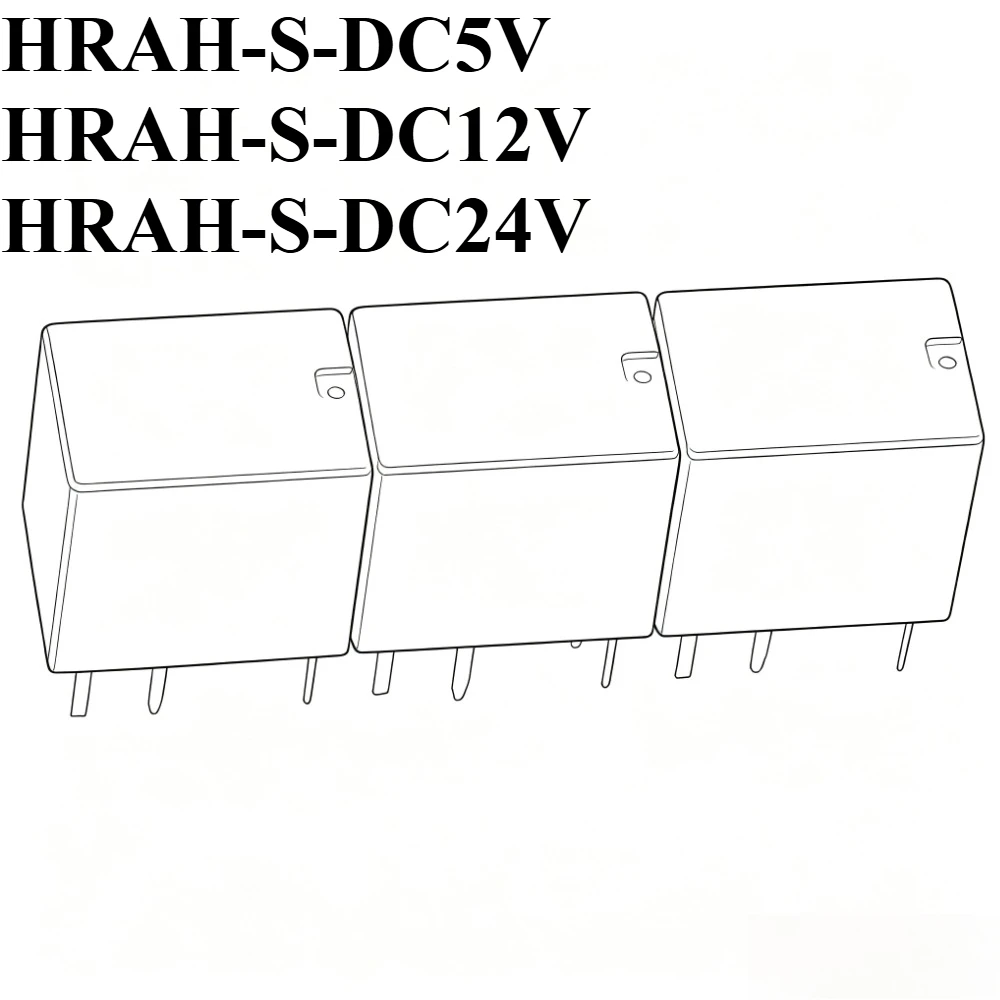 10 PCS /lotto Original and brand new  HRAH-S-DC5V HRAH-S-DC12V HRAH-S-DC24V 1 Set di conversione 6-pin 1A 120VAC relè di segnale