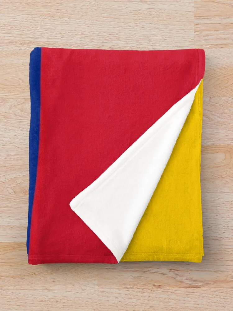 Magnificent Flag Of Venezuela and its colors orange, blue, red and white. Throw Blanket Plush Personalized Gift Moving Blankets