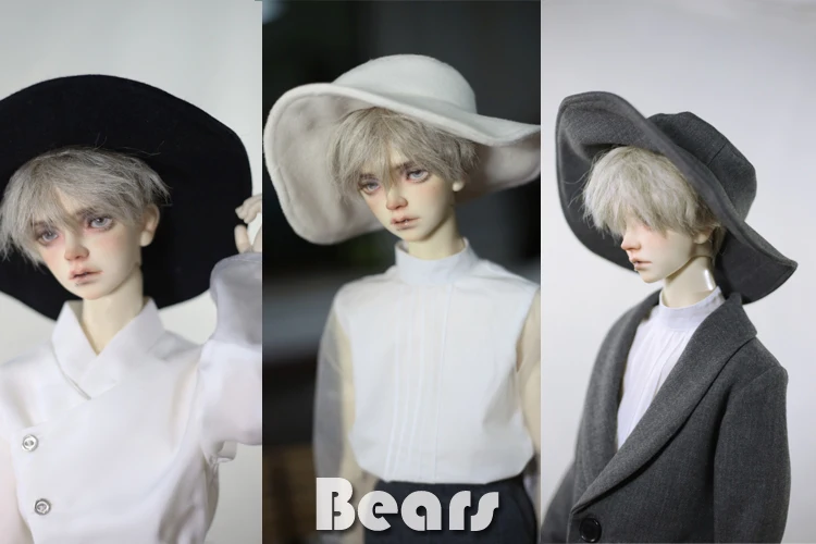 

BJD Hat FashionTemperament Large Brim Top Hat For 1/3 1/4 BJD SD DD MSD MDD SD10 SD13 SD17 POPO68 Uncle Doll Accessories