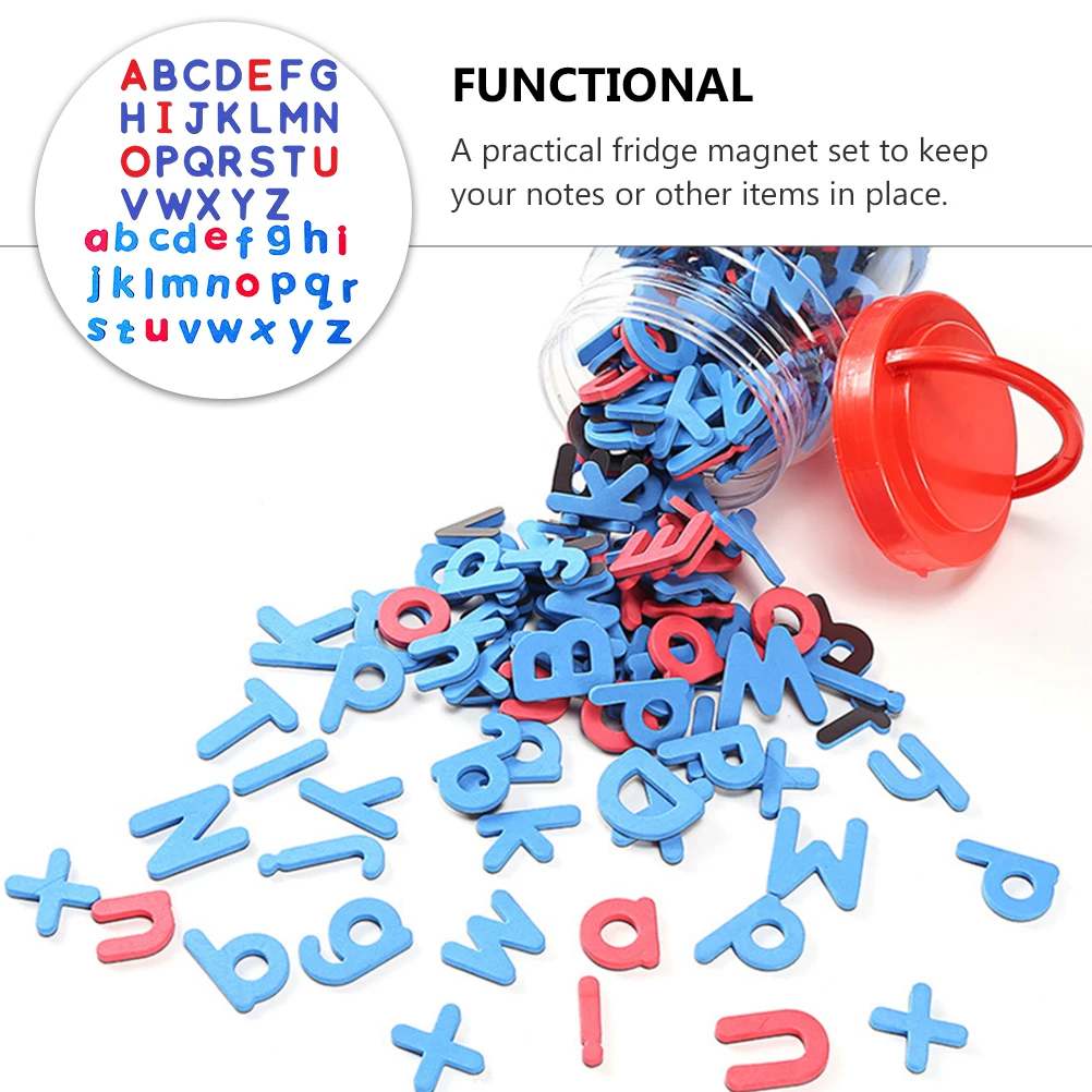 

2Sets Alphabet Uppercase Letter Magnets Fridge Magnets Educational Magnetic Letters for Learning Notes Photos Display