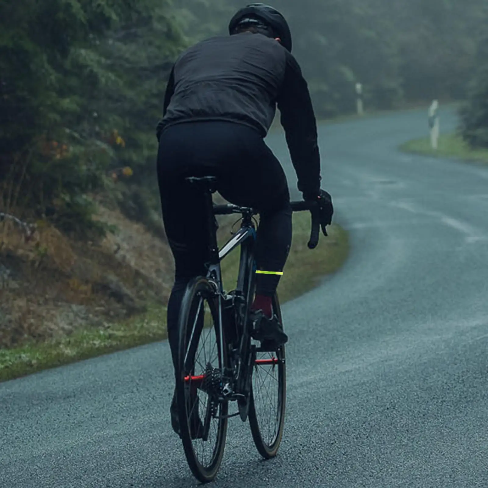 Reflective Leg Wraps Bicycles Clip 1 Set Ankle Safety Bands Elastic Trousers Adjustable Secure Fit For Fishing Outdoor Riding