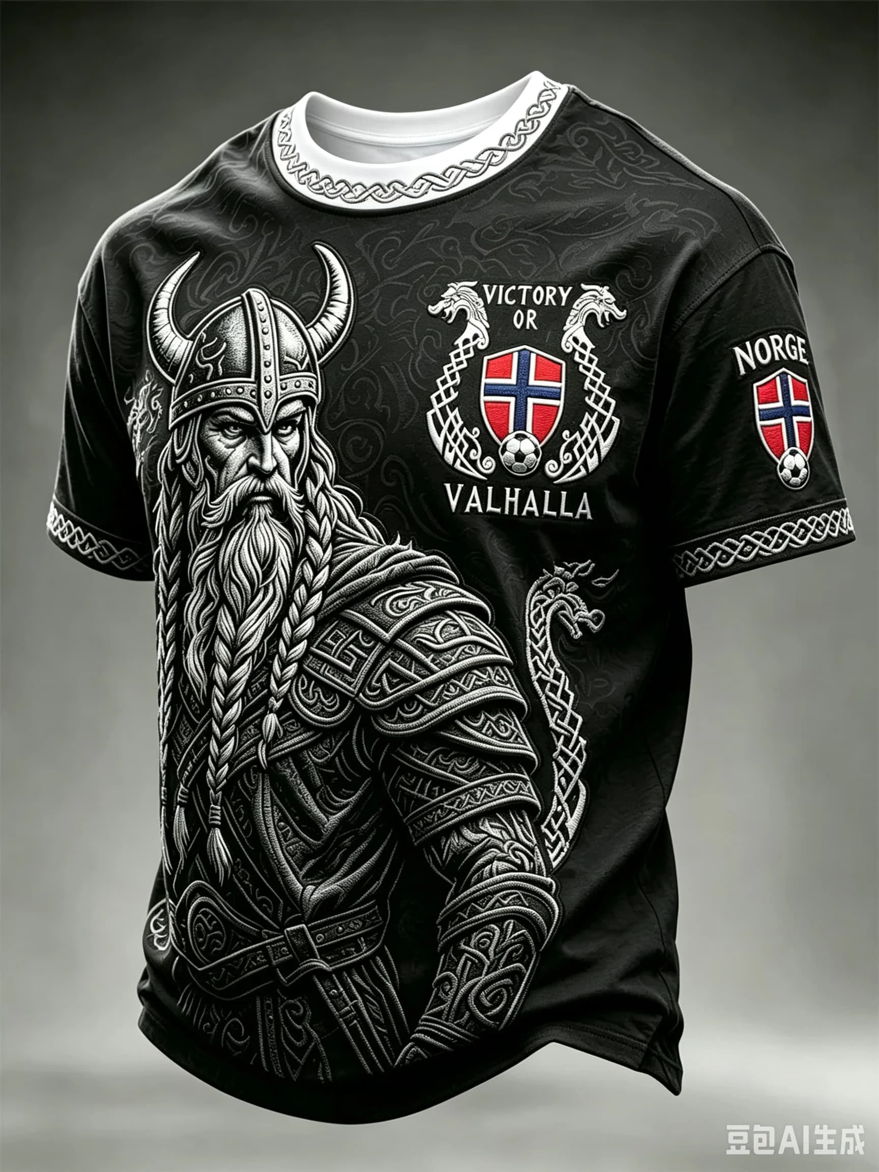 Maillot de football national Norvège 2026 pour homme – T-shirt décontracté à manches courtes avec imprimé drapeau et montagne pour les fans de sport
