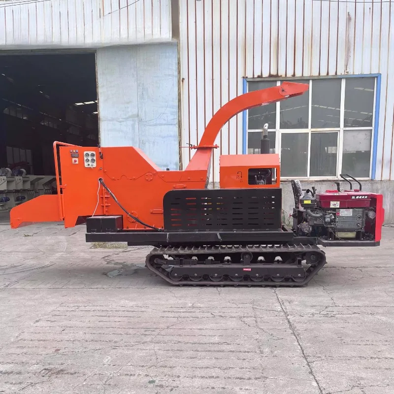 بيع المصنع مباشرة المحمول الزاحف الخشب التقطيع محرك الديزل مزرعة الذرة موقد التقطيع آلة تقطيع الخشب المتنقلة #3