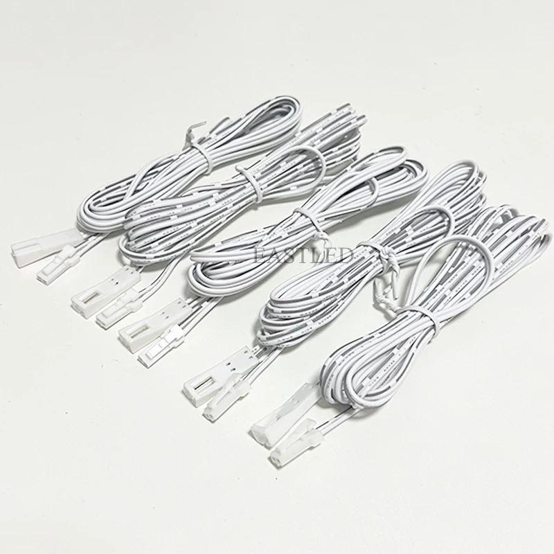 5ps Dupont Extension Cord with Snap JST Connection Cable 2m/78.7in Light Extension Wire 2pin Male to Female Plug Kitchen Cabinet