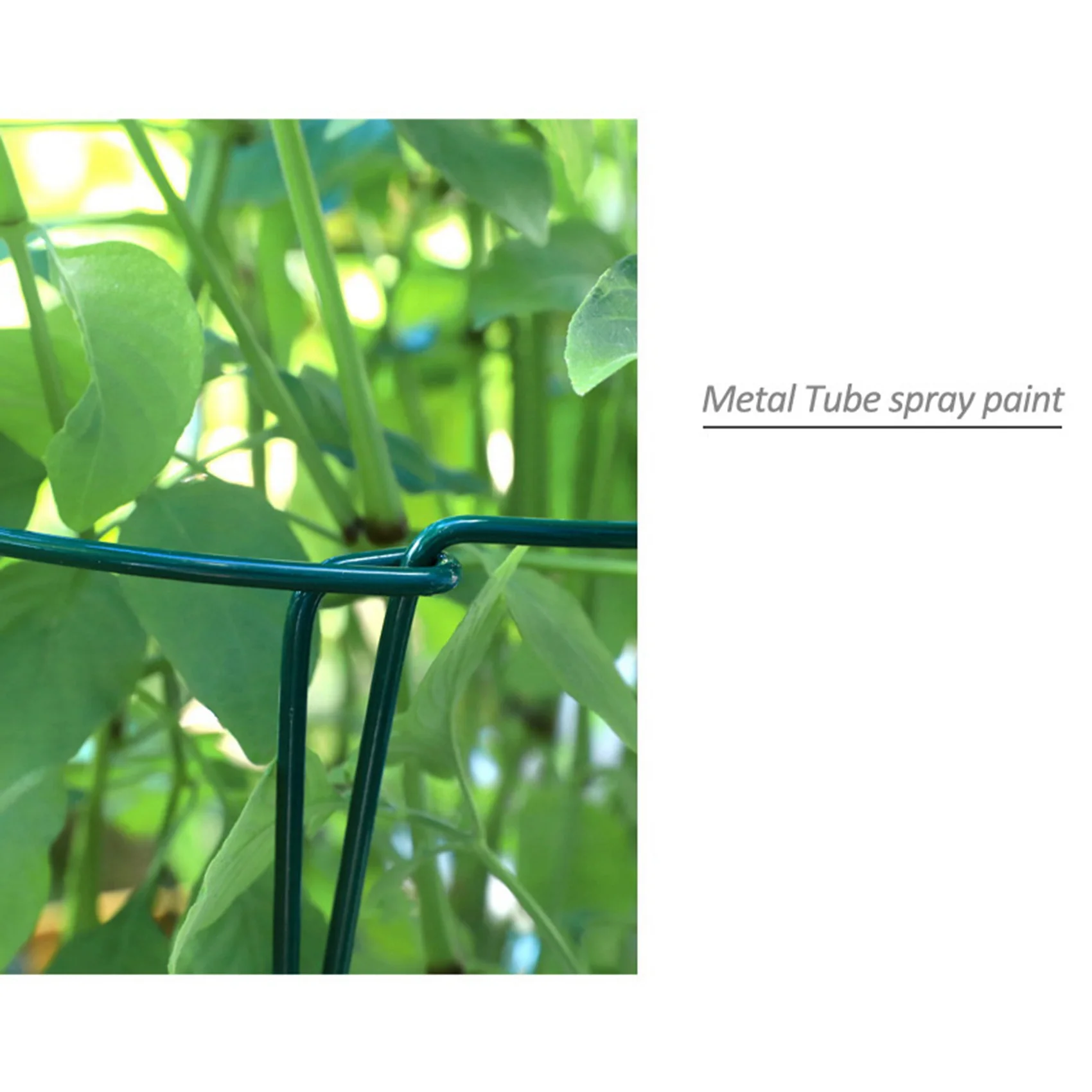 

12 Pcs Plant Support Stakes Ring Cage Metal Garden Plant Stake Green Half Round Plant Support Ring Large Plant Supports-B61B