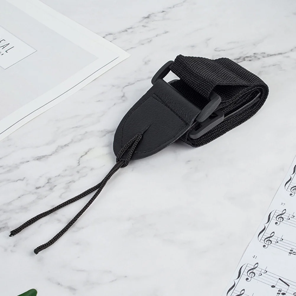 

Secure Nylon Guitar Strap for Acoustic Classical Bass Electric Guitars Comfortable Easy to Use Black Guitar Strap