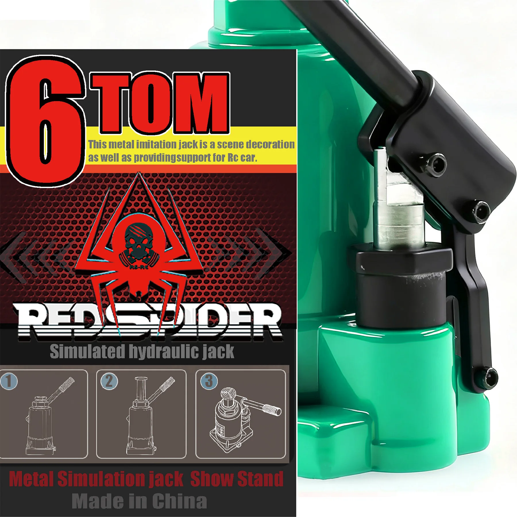 6T Rc カーメタルジャックスタンド修理ツール 1/10 RC クローラー車用ダイキャスト車両モデルパーツアクセサリーおもちゃ