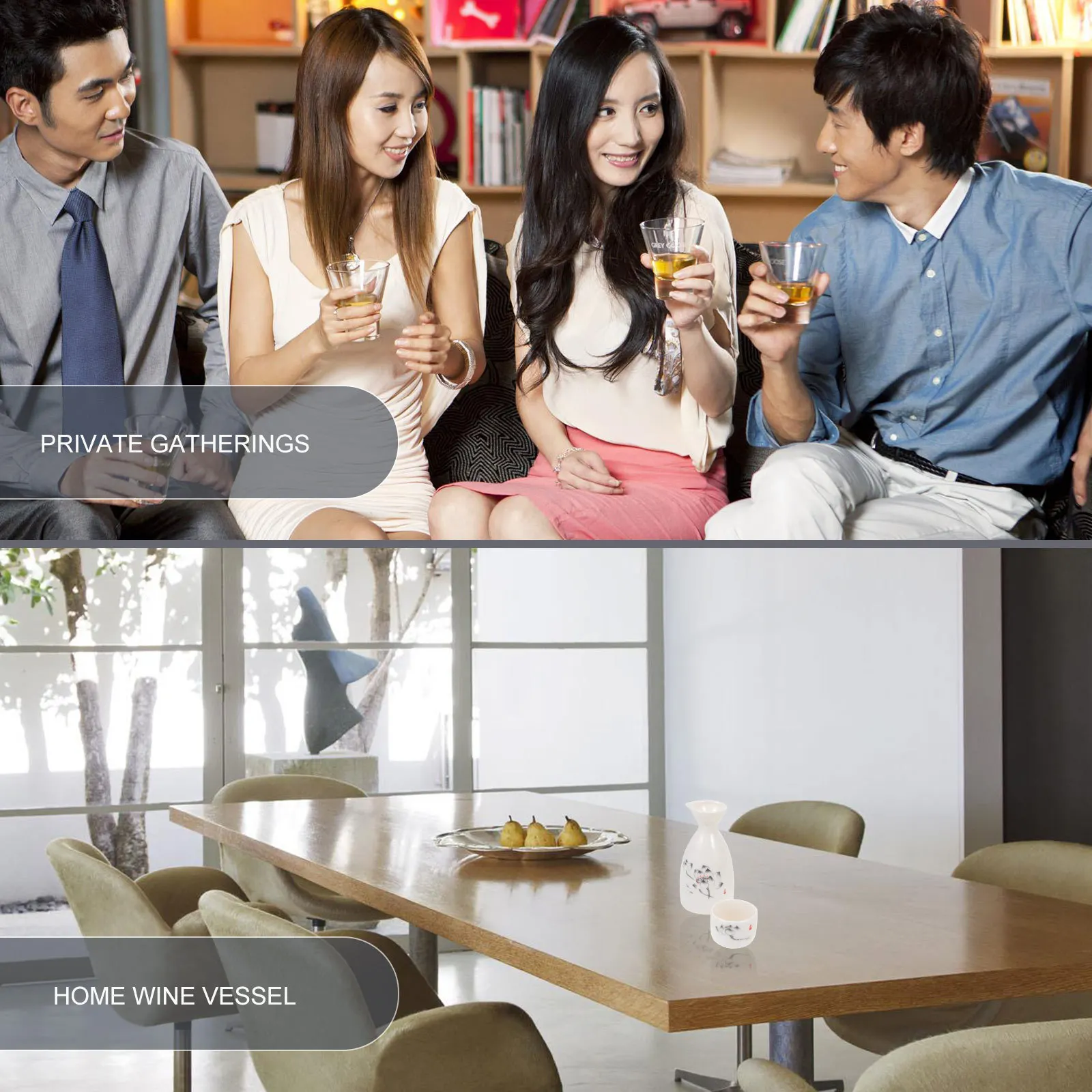 

Ceramic Sake Pot Cup Set Beautiful Design Add Unique Flavor Bar Room Perfect Gift Idea Ceramic Sake Serving Pot