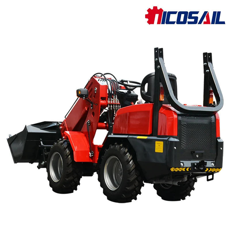 

Customized free shipping loader wheel telescopic arm small sliding steering loader earthmoving belt seat sliding steering loader