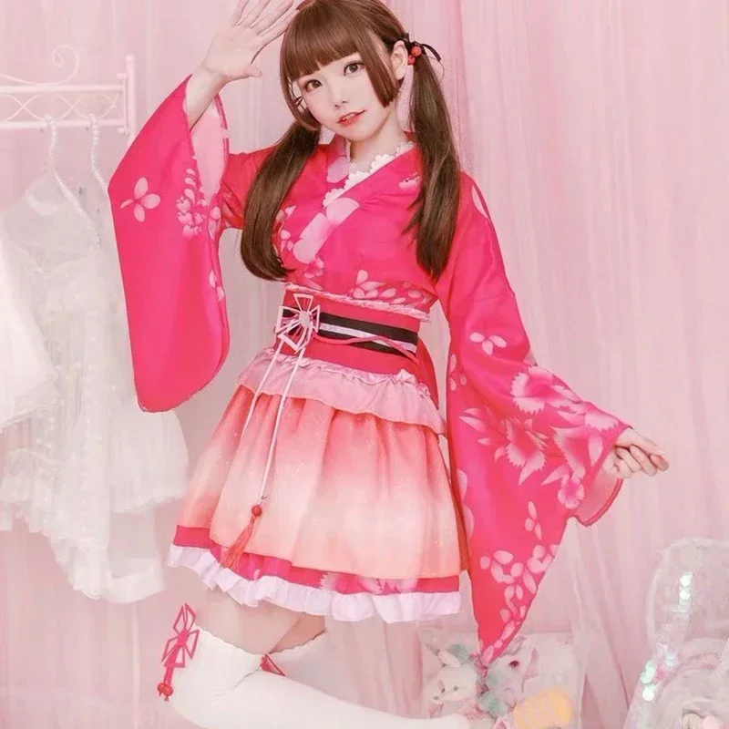 أزياء أنيمي لوف لايف ماكي نيشيكينو سونودا أومي التأثيرية فستان كوتوري مينامي ملابس كيمونوكا كوساكا # 1 # د.