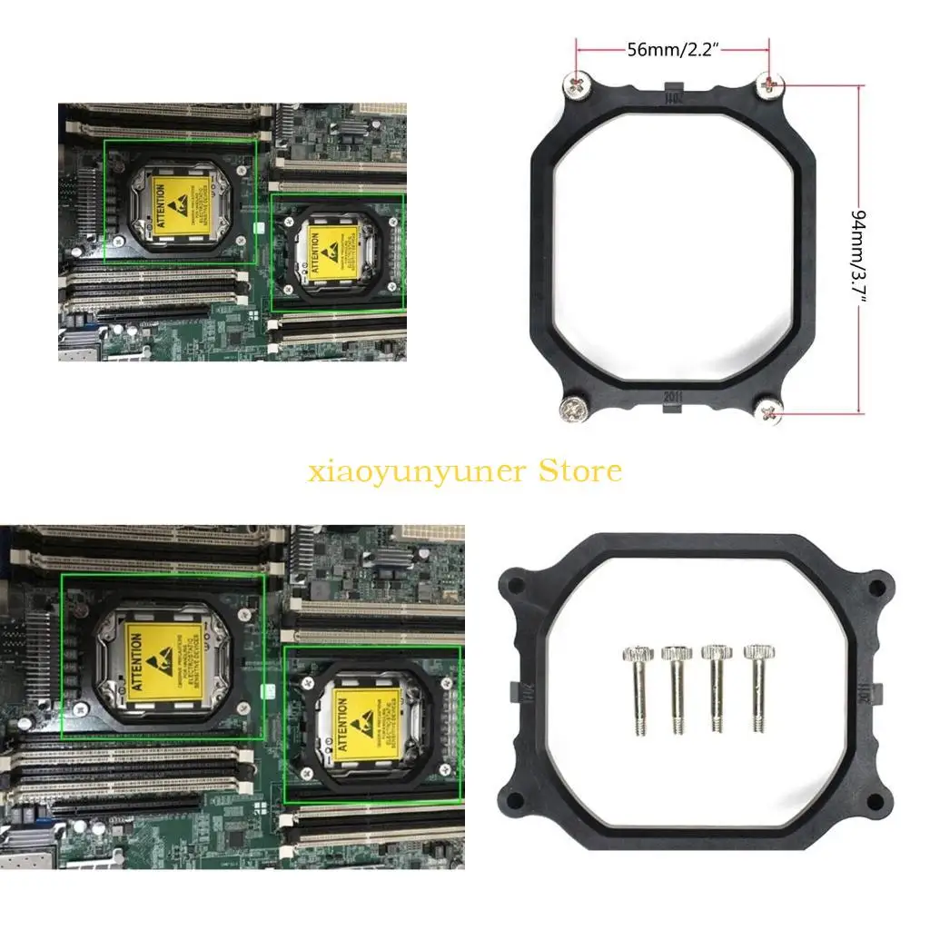 

P9JB Desktop CPU Cooler Fan Bracket Heatsink Holder Base for 2020 for X79 Socket LGA 2011 Bracket Rectangular