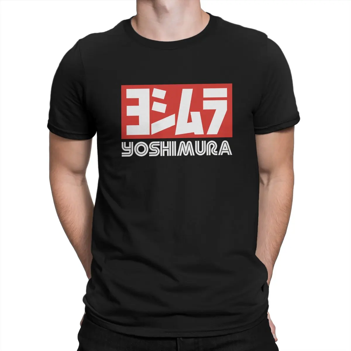 Motorcycle Polyester TShirt for Men Yoshimura Humor Summer Tee T Shirt High Quality Trendy