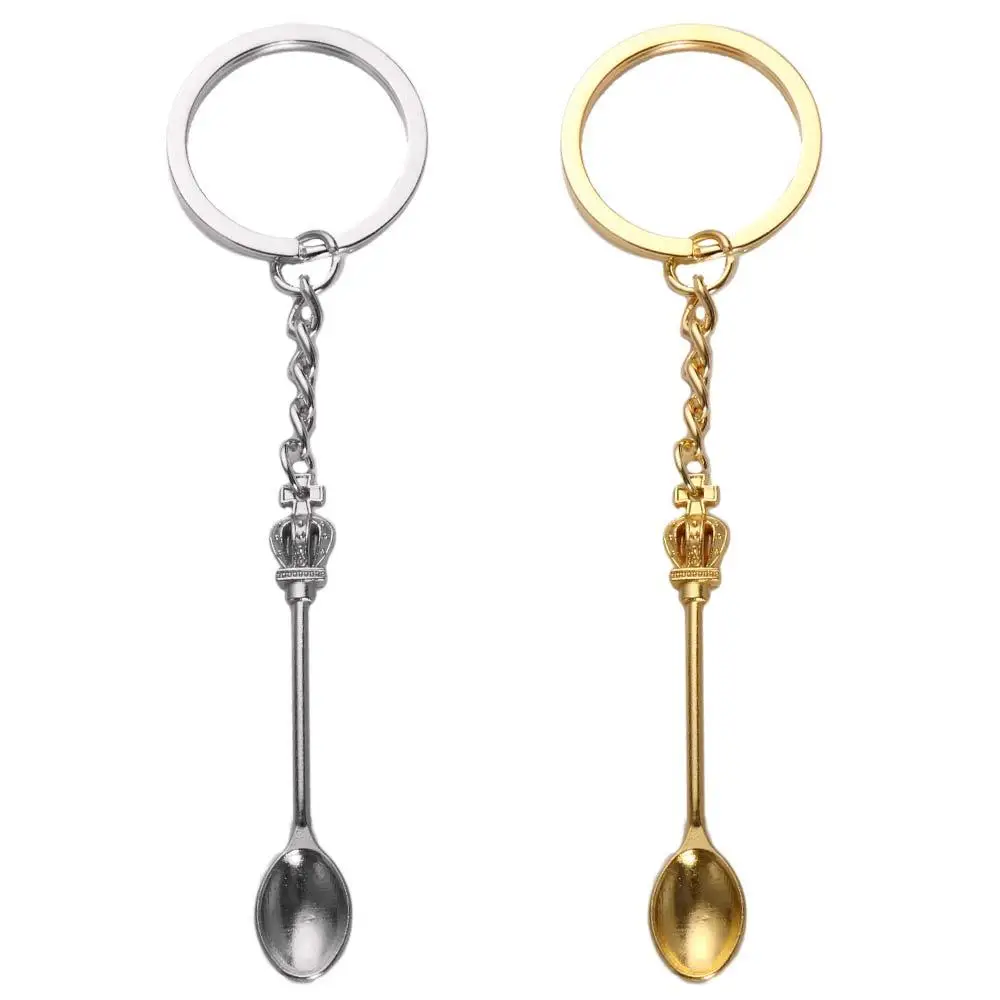 Bijoux pendentif de mode de Noël, ornements de cadeau, bibelots de document en argent, porte-clés de cuillère, porte-clés, clé en métal