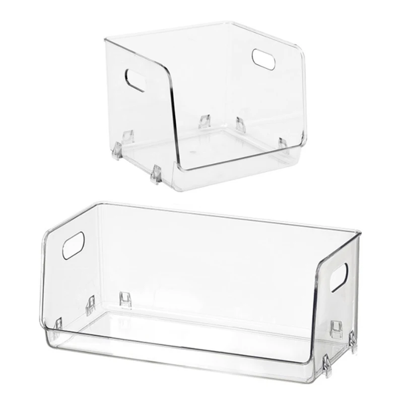 Transparent Desk Organizer Acrylic Storage Jewelry Makeup Box Stackable Organization Holder Home Dormitory School