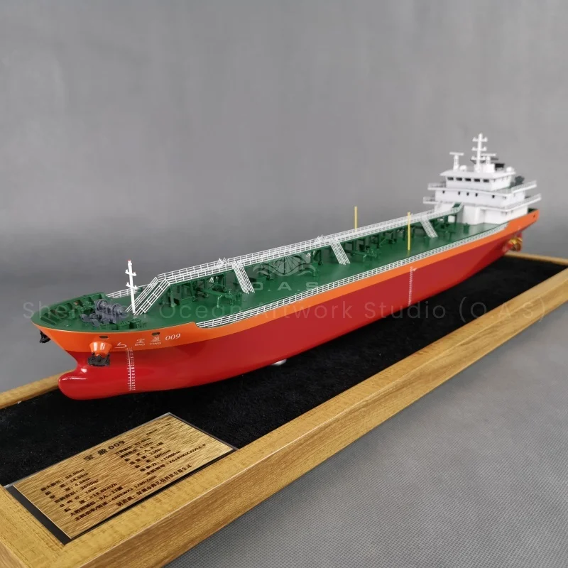 

Handmade Plastic Crafts Shipping Present Ocean Artwork Studio Customized 65cm Miniature Oil Tanker Scale Boat Model