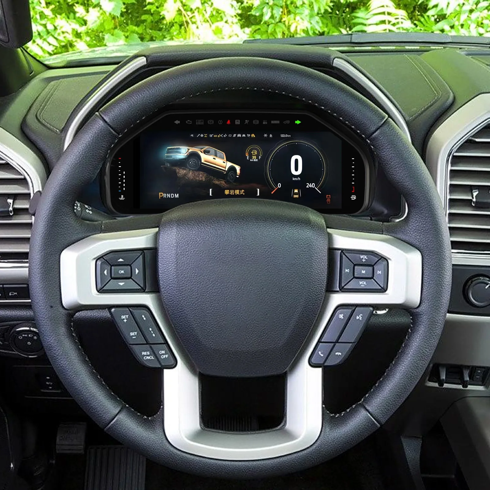 ZWNAV  LCD Dashboard Speedometer Linux System Digital Cluster Instrument Virtual Cockpit for Ford F150 2015-2020