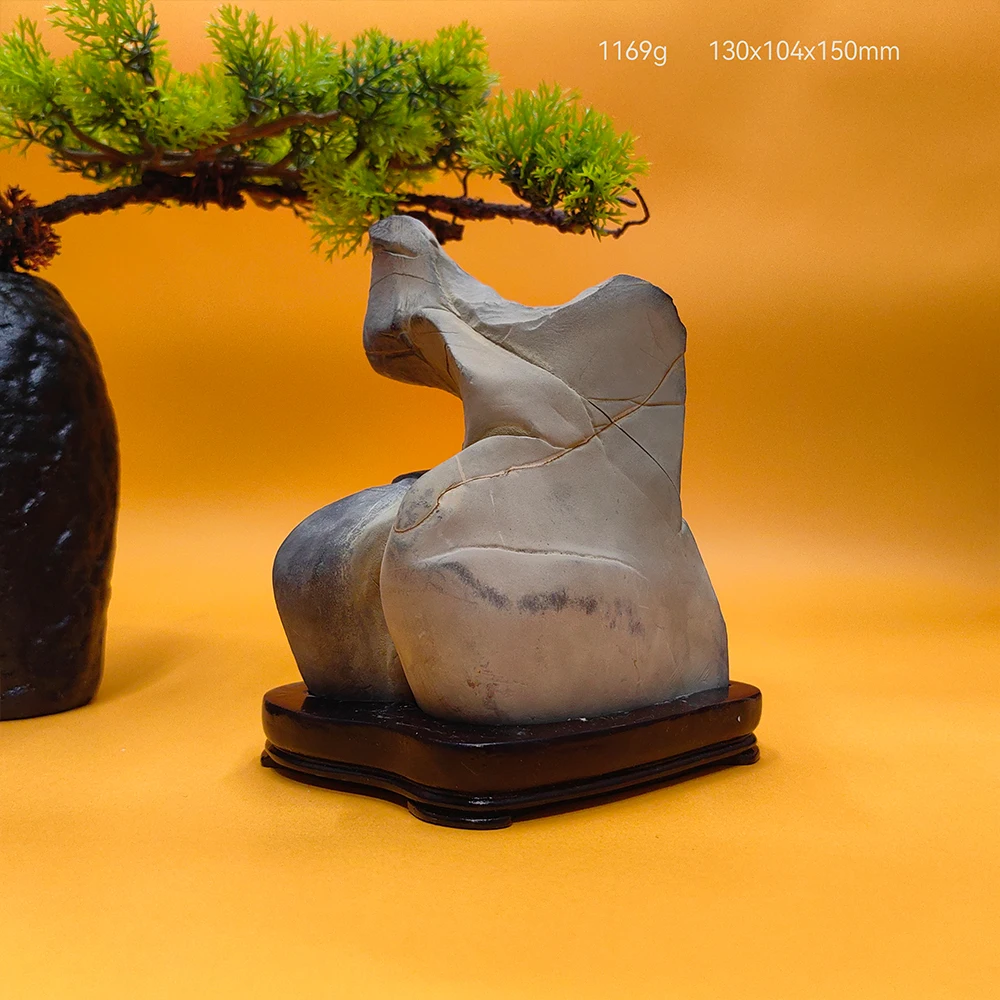 

MTBUY 1PC Suiseki Stone Sculpture Stone Collection Reiki Asian Natural Stone Office Decoration Unique Rough Stone Mountain Rock