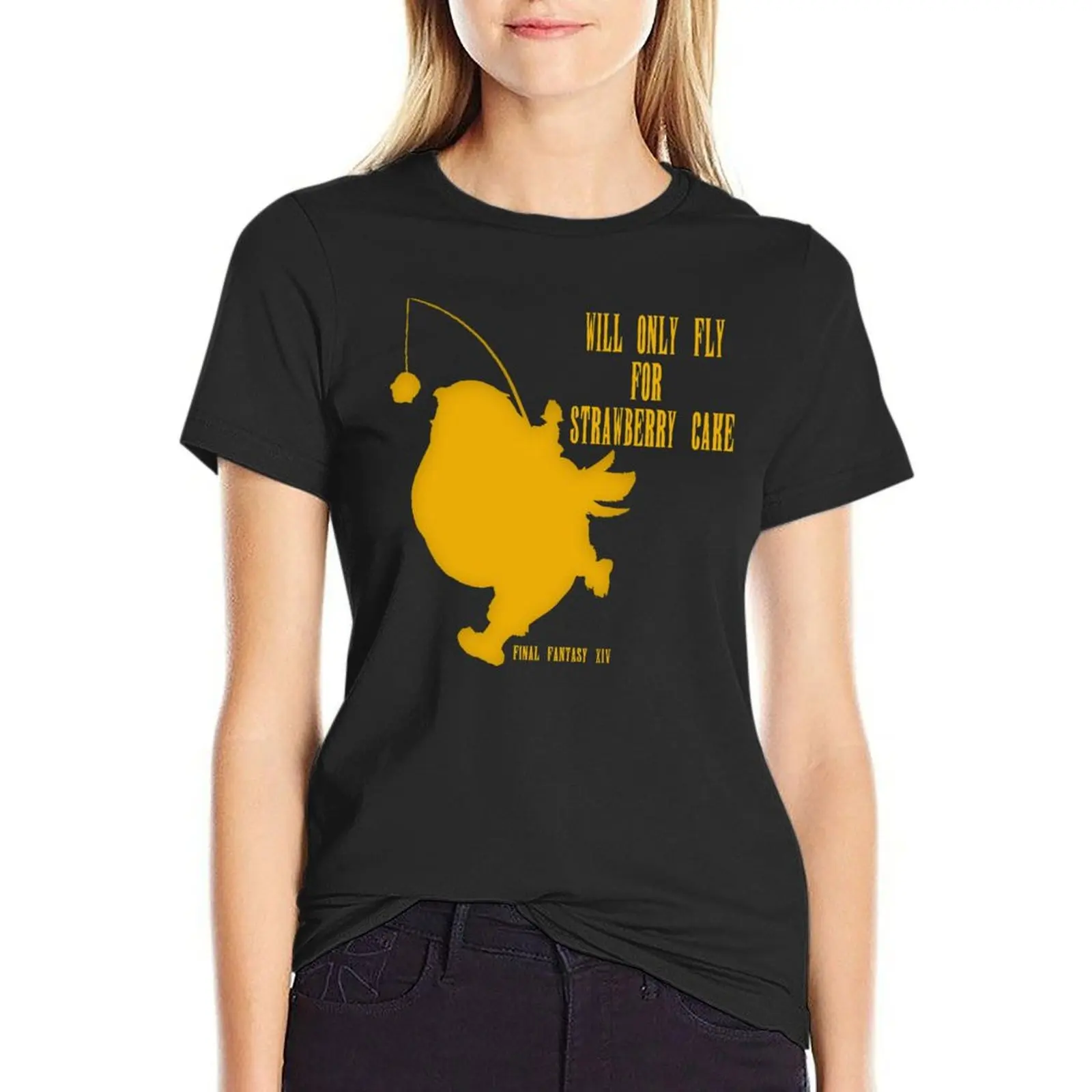 FFXIV - Fat Chocobo Problems T-Shirt aesthetic clothes Short sleeve tee summer tops Women clothing