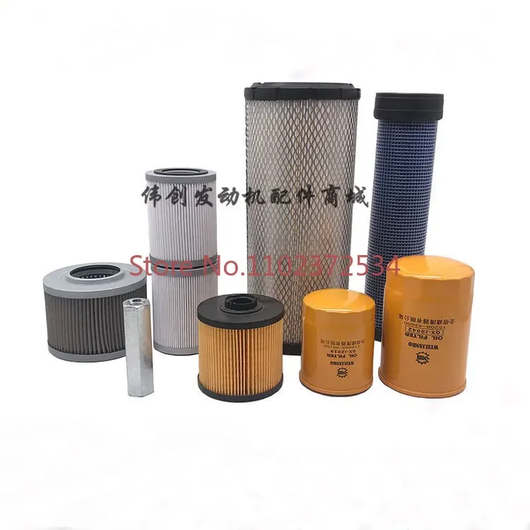 Excavator SK75-8 excavator whole vehicle oil  grid air filter element hydraulic oil pilot maintenance accessories