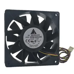 New original PFB1224UHE 24V 2.4A 12038 12CM 2-wire 4-wire high air volume inverter server cooling fan