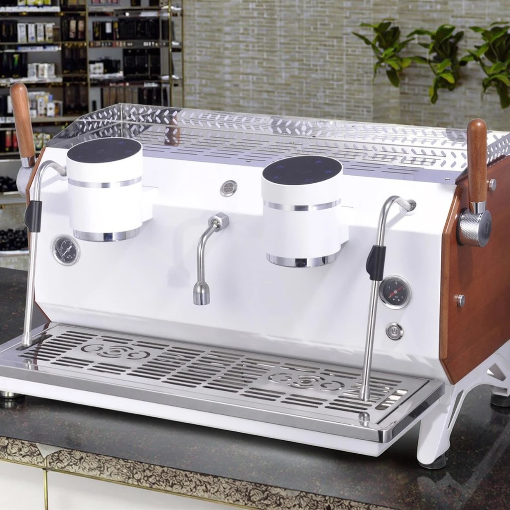 Commercial Double Head Double Boiler Semi-Automatic Coffee Makers New Pump Manufactured  Coffee Maker Machine