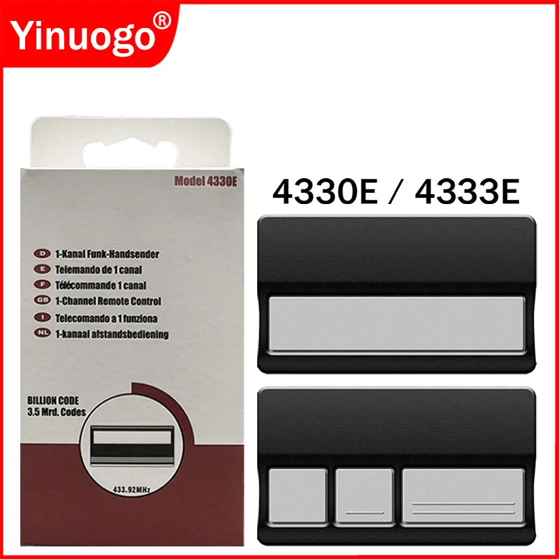 Chamberlain LiftMaster 4330E 4332E 4333E 4335E 4330EML 4332EML 4333EML 4335EML Garage Door Remote Control 433.92MHz Rolling Code