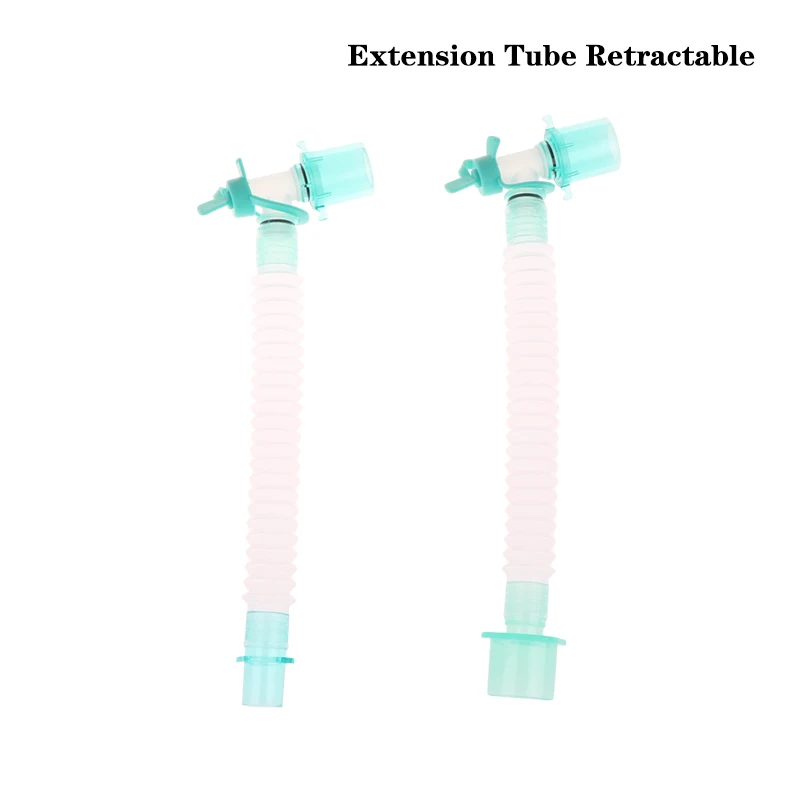 Sterile Anesthesia Breathing Circuit Thread Extension Tube Retractable Suction Tube Multifunctional L-shaped Rotary Joint