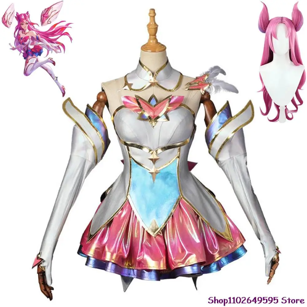 

Game Lol Kaisa Kai'Sa Star Guardian Daughter Of The Void Cosplay Costume Wig Anime Outfit Sexy Woman Dress Halloween Suit