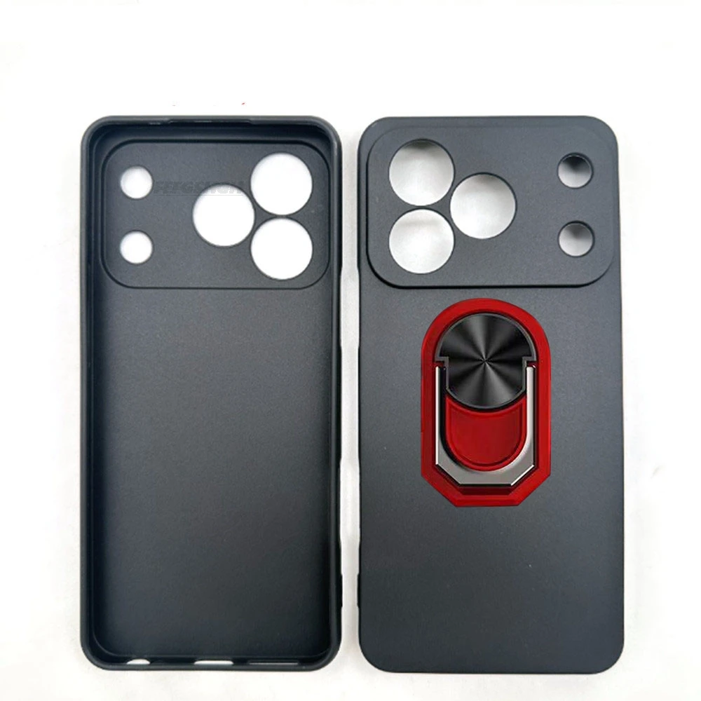 Für Blackview Wave 7C 6,56 Zoll 2026 Back Finger Ring Soft TPU Silikonhülle für Blackview Wave 7C Wave7C Handyhülle