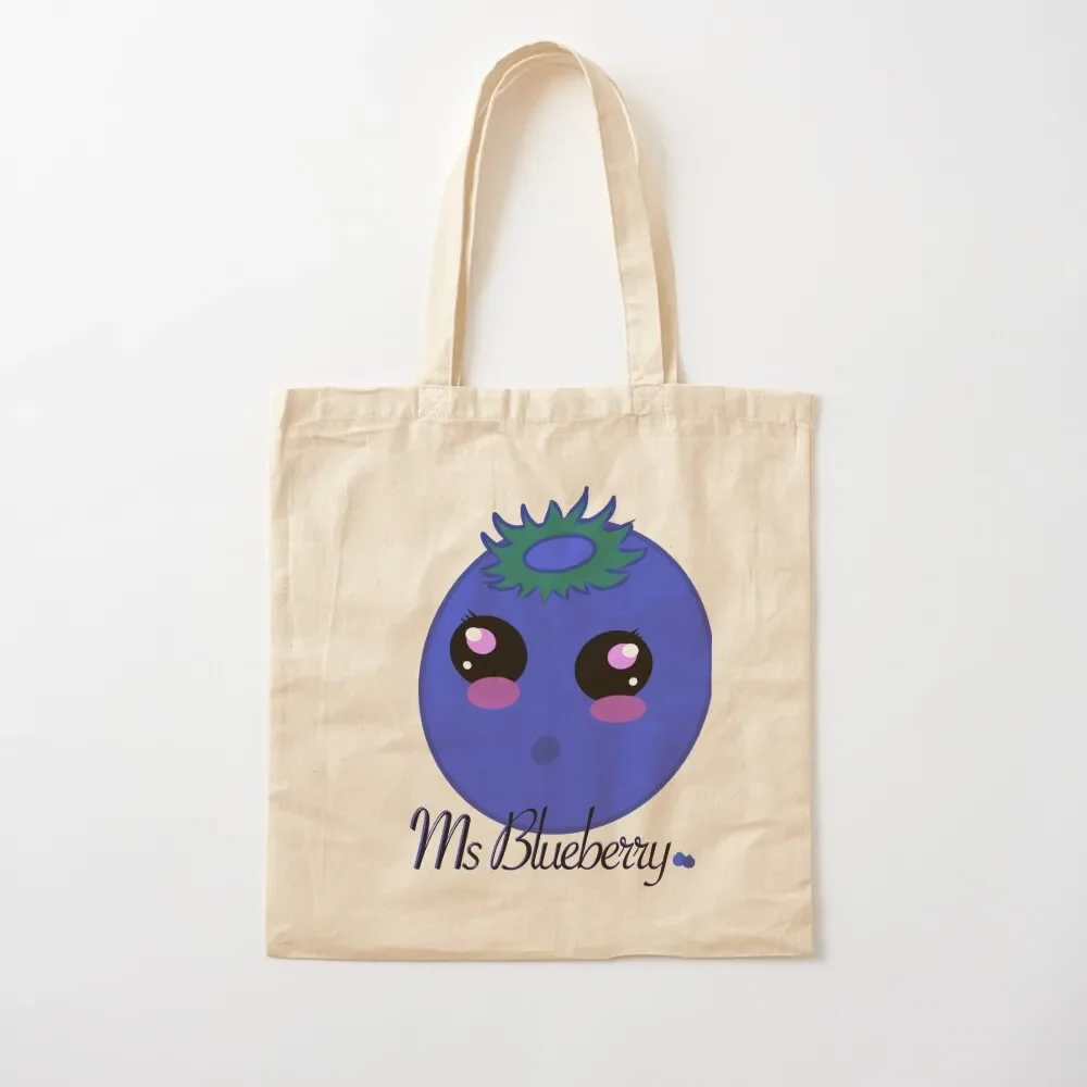 Commission: Ms Blueberry Tote Bag shopping cart bags tote bag woman personalized tote bag Shopper