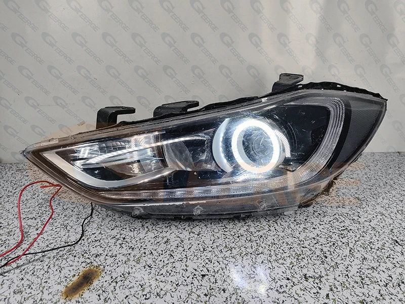 For Hyundai Elantra AD Avante 2015 2016 2017 2018 Ultra Bright A/W Switchback Day Light Turn Signal LED Angel Eyes Halo Rings