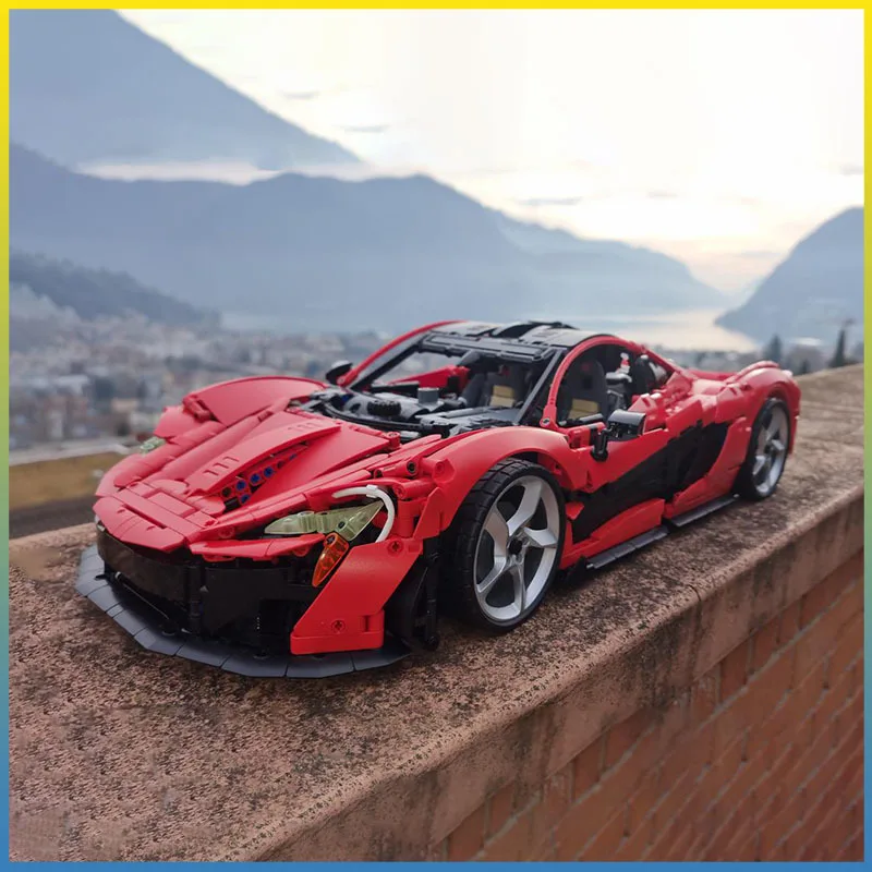 

Moc 4177 шт. 1:8 Extra Pimped P1 суперкар гоночный спорт DIY модель строительные блоки детские игрушки Рождественский подарок технические блоки