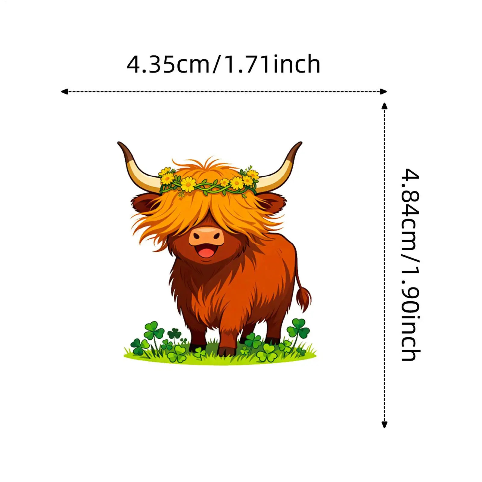بقرة طباعة ملصقات 56 قطعة مقاوم للماء لطيف الديكور الشارات ملصقات الحيوان للأطفال حفلة الكبار سكرابوكينغ عيد الميلاد #6