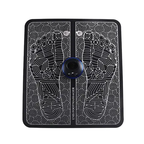 전기 발 마사지 패드 근육 마사지 8 가지 모드 19 레벨 이완 USB 마사지 피트니스 야외 스포츠 홈 충전