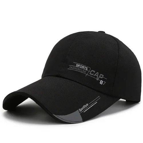 Sombrero para hombre, gorras de béisbol de lona, gorra con visera para primavera y otoño, gorras de pesca con protección solar para ocio, gorra deportiva ajustable para exteriores