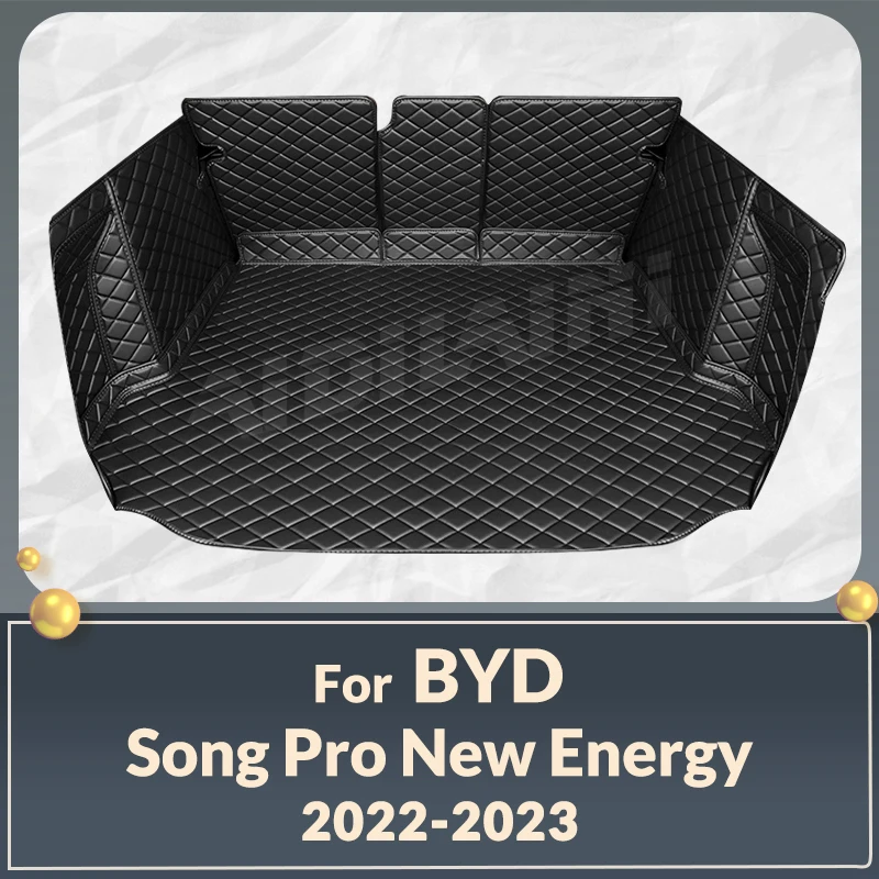 

Auto Full Coverage Trunk Mat For BYD Song Pro New Energy 2022 2023 Car Boot Cover Pad Cargo Liner Interior Protector Accessories