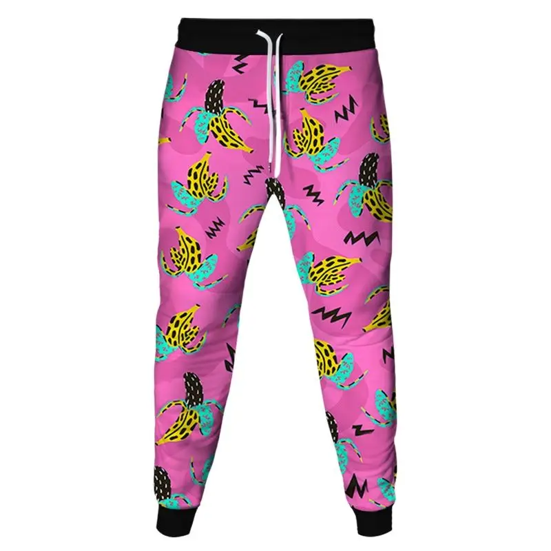 Fruit Orange Banana Apple Bear Strawberry Grape 3D Print Men Jogging Pants Women Casual Outdoor Sport Sweatpants Party Trousers