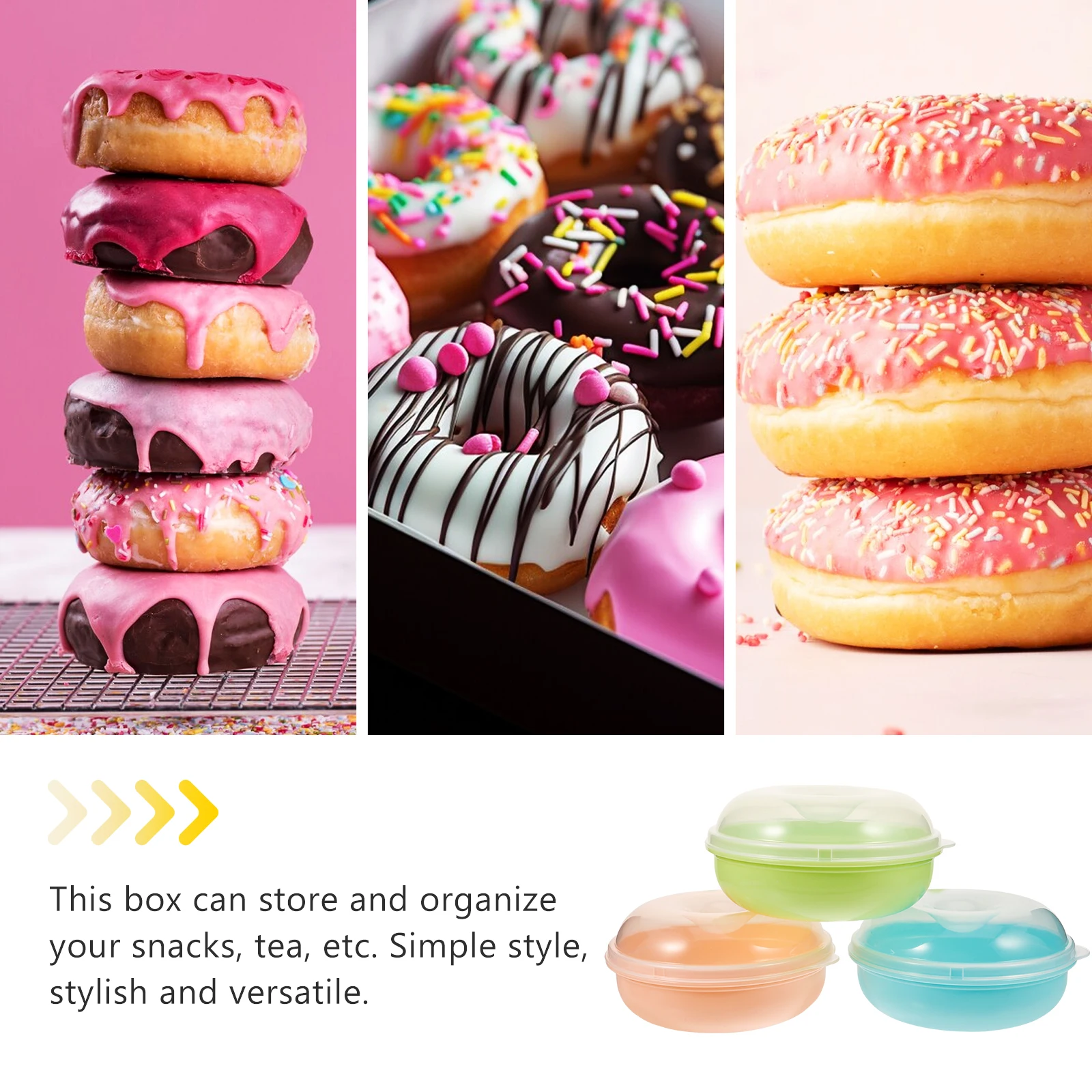 

3pcs Bread Storage Box Airtight Container Kitchen Countertop Organizer Large Breadbox for Snacks Tea Loaf Keeper