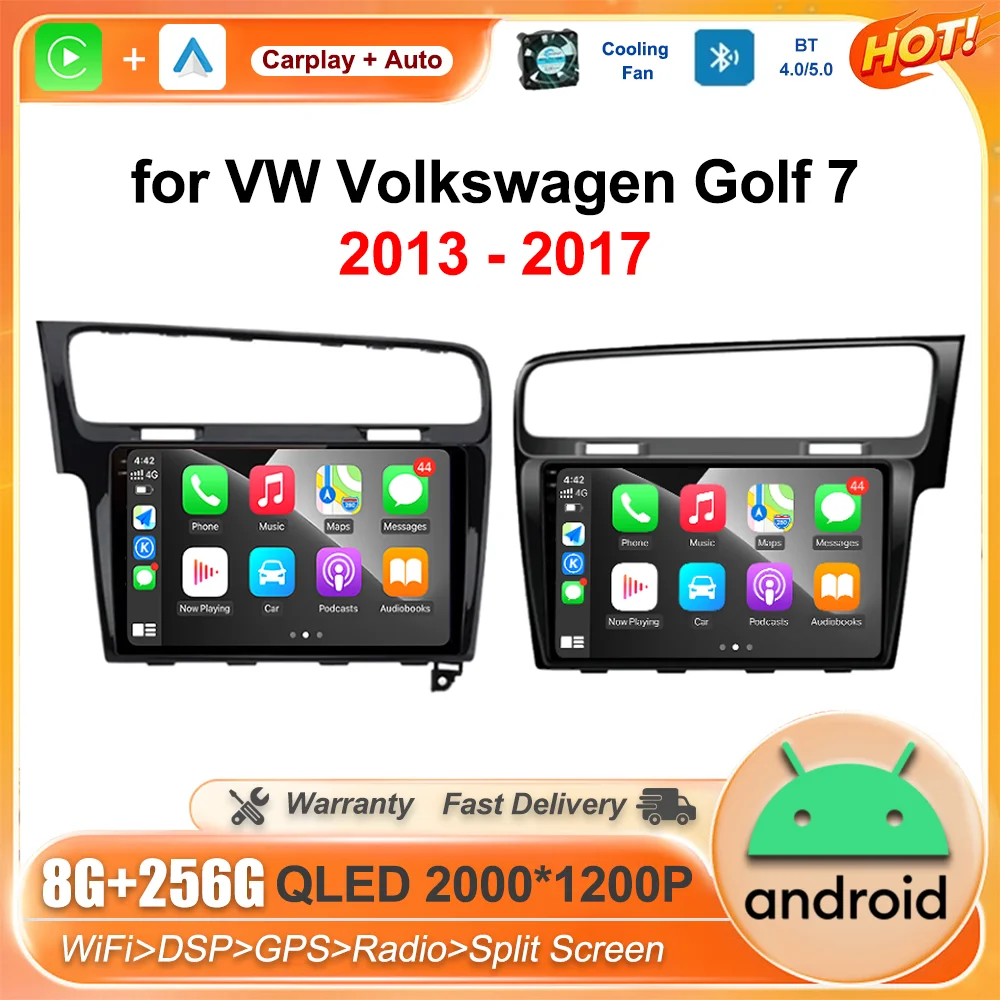 

Car Radio GPS DSP Stereo Android System for VW Volkswagen Golf 7 2013 - 2017 Android Auto 10 '' LHD RHD Audio Multimedia Player