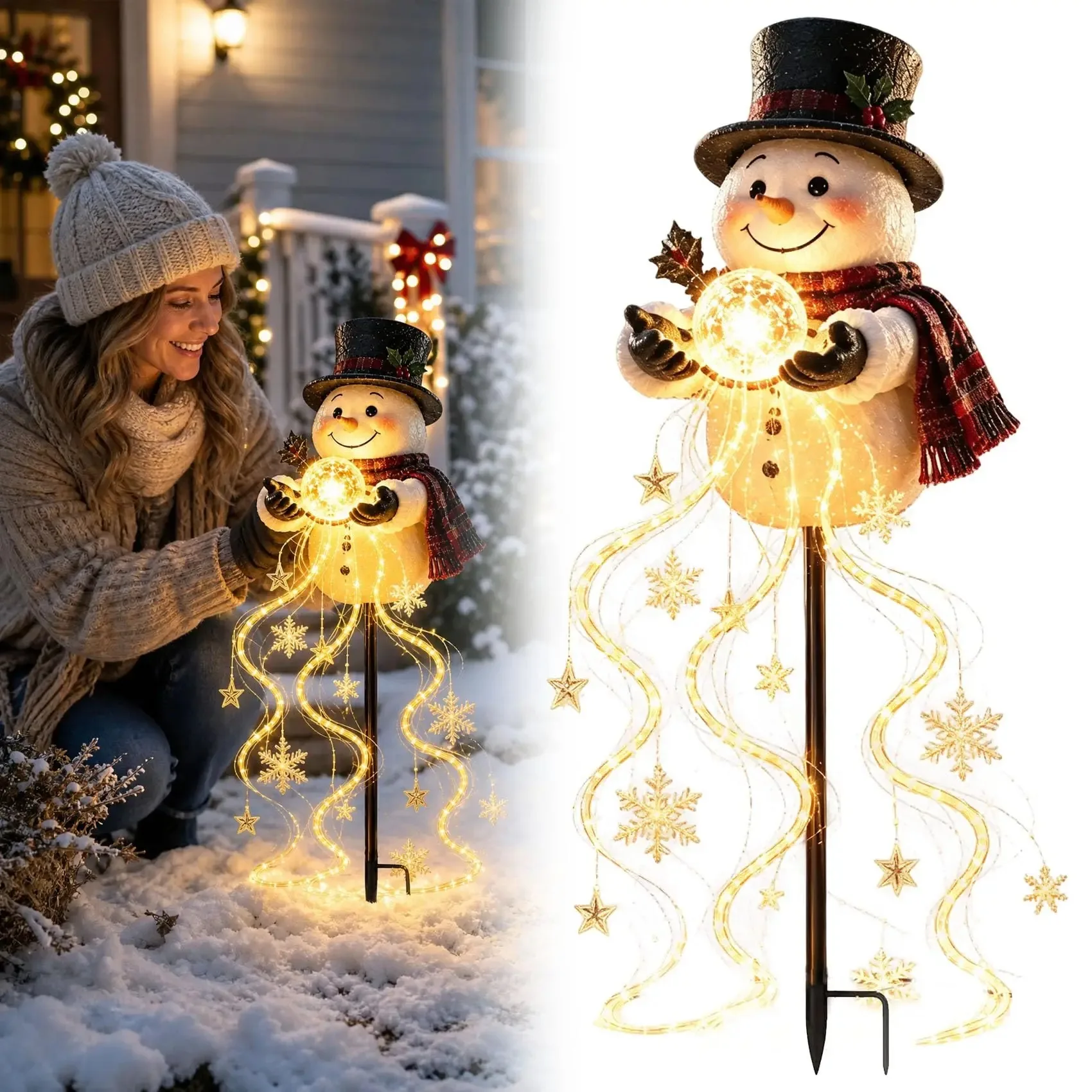 LED Snowman Magic Garden Lights 6