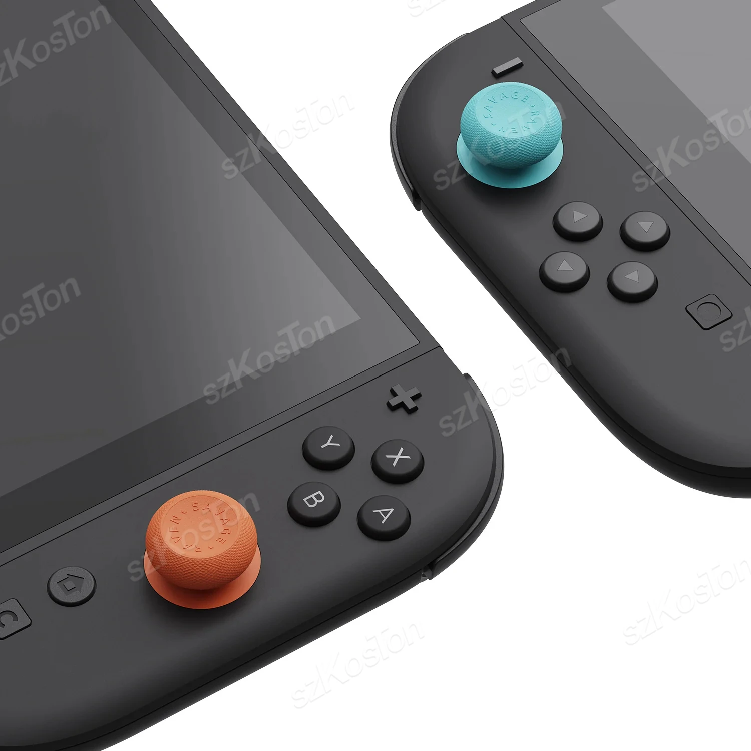 مجموعة قبعات مقابض الإبهام لنينتندو سويتش 2 مقبض غطاء غطاء عصا التحكم ثلاثة تصميمات لملحقات ألعاب Switch2