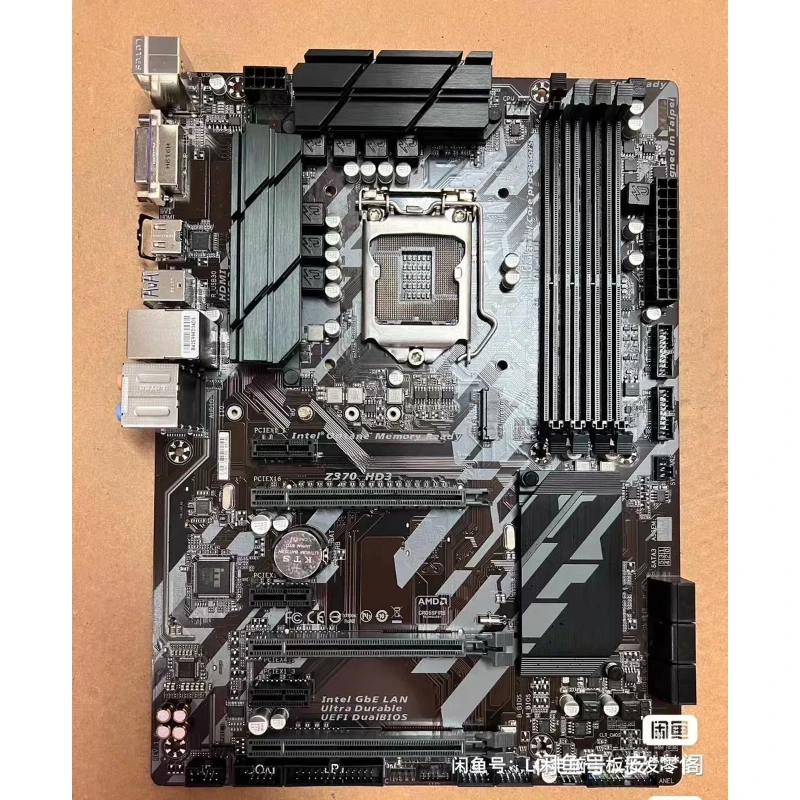 Tarjeta Madre ATX Usada para GIGABYTE Z370 HD3 LGA1151 Z370 DDR4 M.2