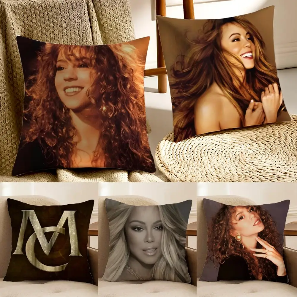 Capa de almofada Singer M-Mariah Carey, capa de almofada antiácaros para decoração de sofá de sala de estar