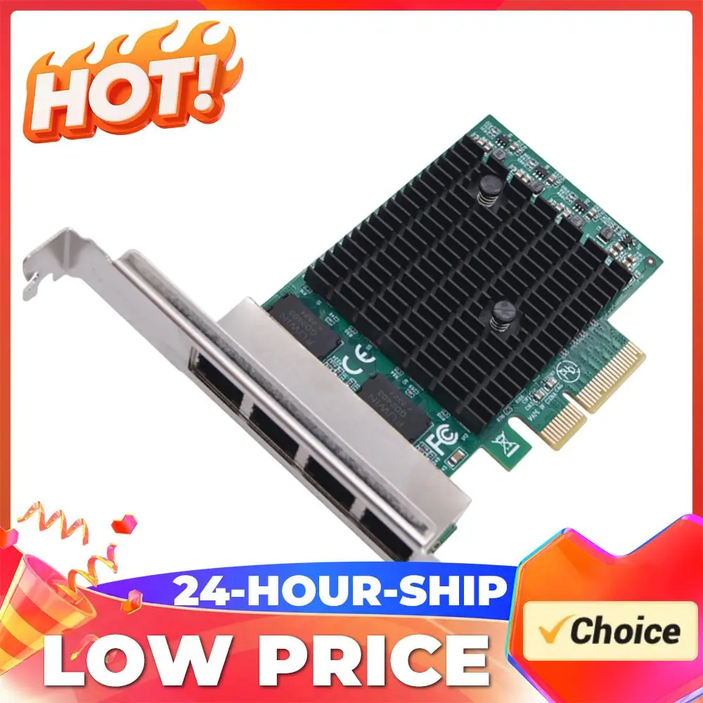 

1/2/4 Port 2.5GB PCIe Network Card PCI-E NIC Network Card RTL8125BG Chip PCIe Gigabit Network Card Compatible with Windows Linux