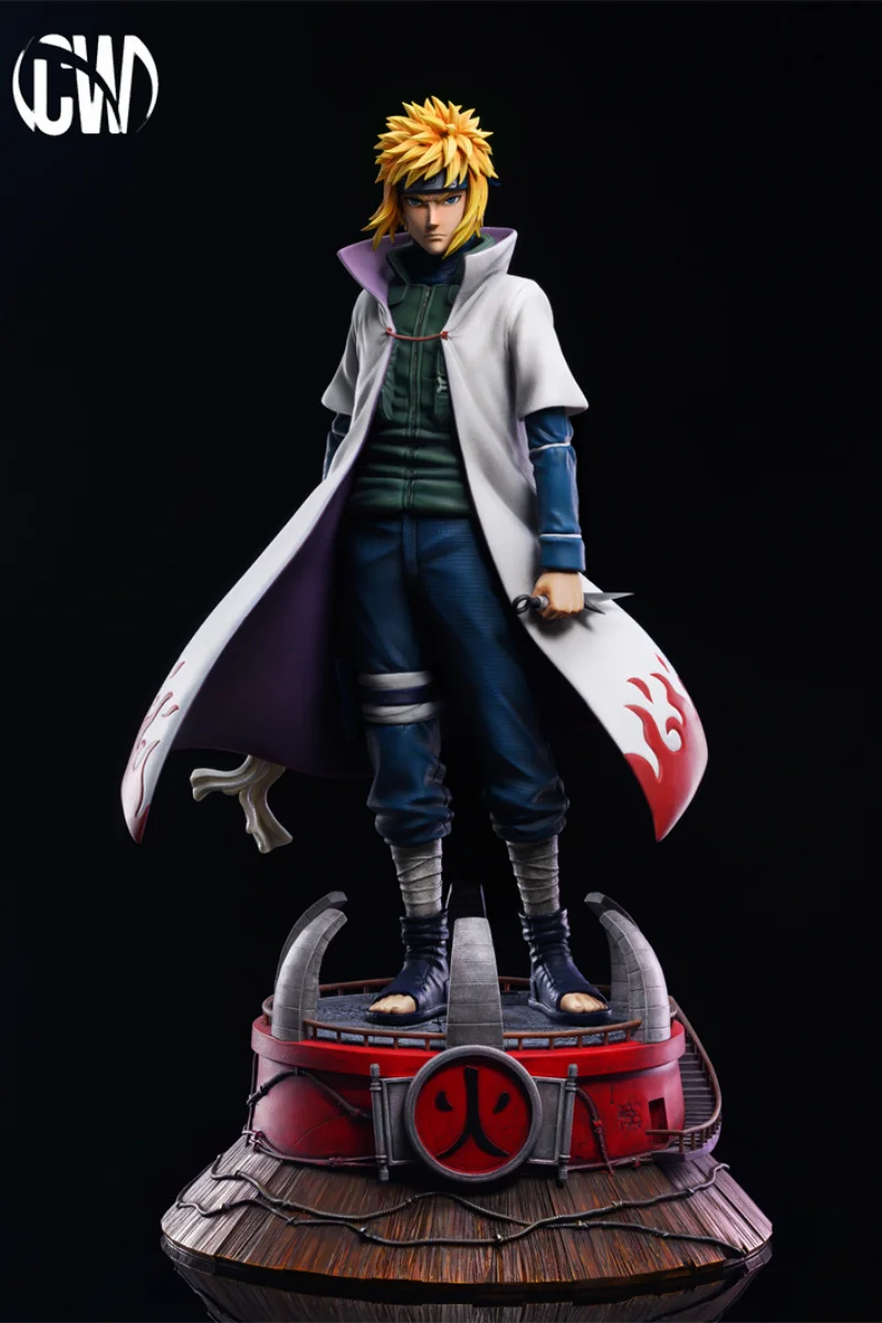 1/4 57Cm Cw Cws Studio Naruto Gk Namikaze Minato Anime Action Figure Limited Edition Statue Ornament Model Garage Kit Toys Gift