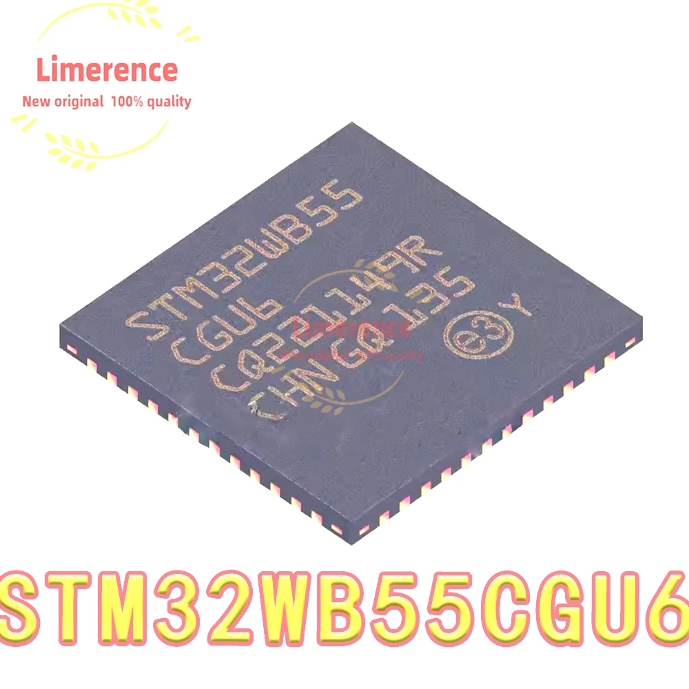 (5-10piece)100% New STM32WB55CGU6 STM32WB55 CGU6 QFN-48 Chipset