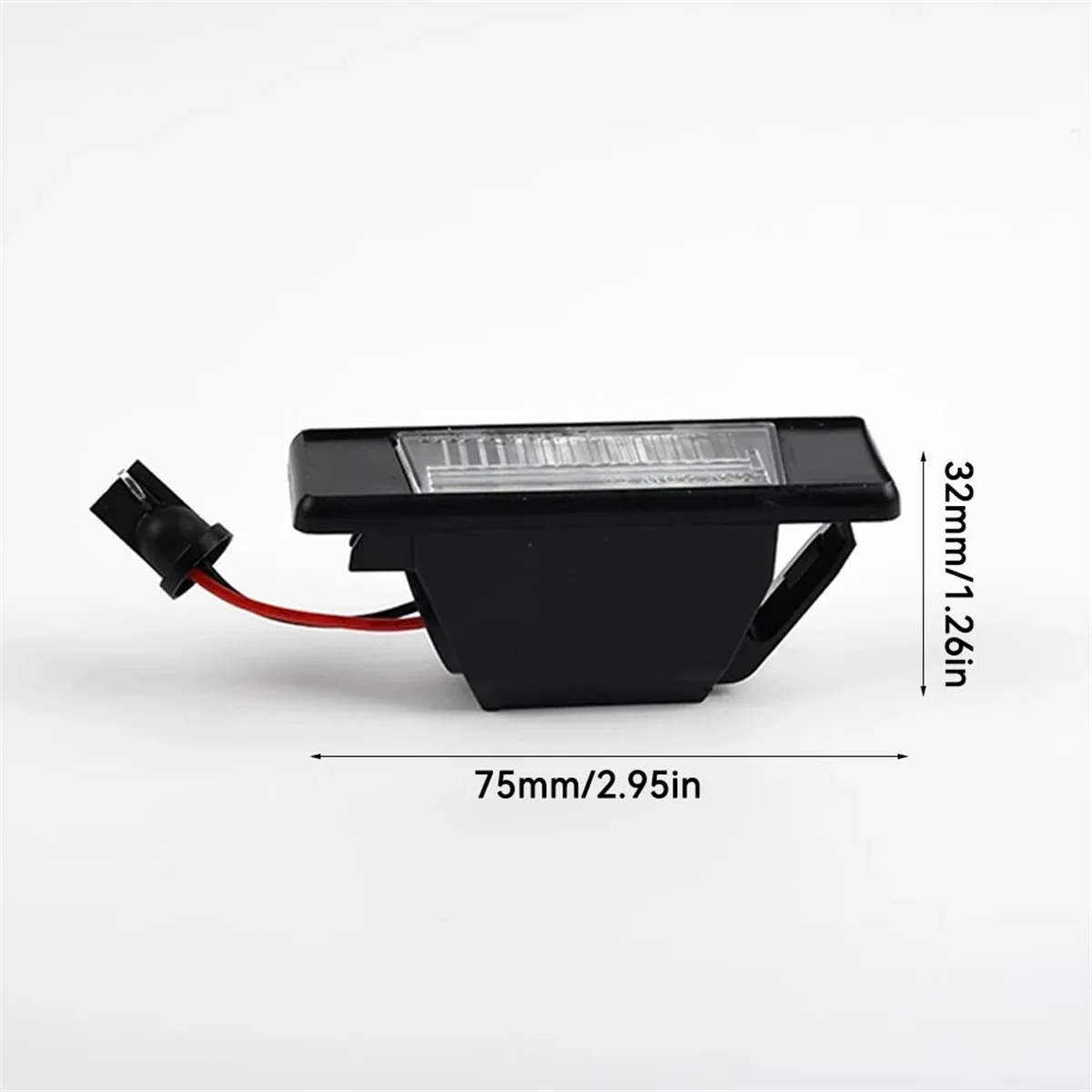 #02C Automotive Parts & Accessories,Car LED License Plate Light Error Free Lamp for Nissan 2Pcs,Black